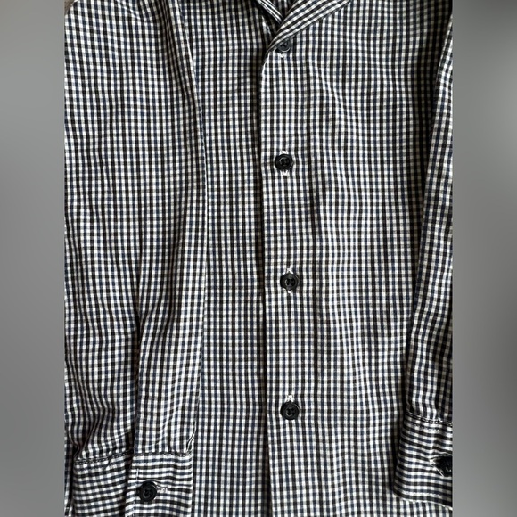 Nautica Boys Gingham Button Down Shirt Size 5 - Picture 5 of 7